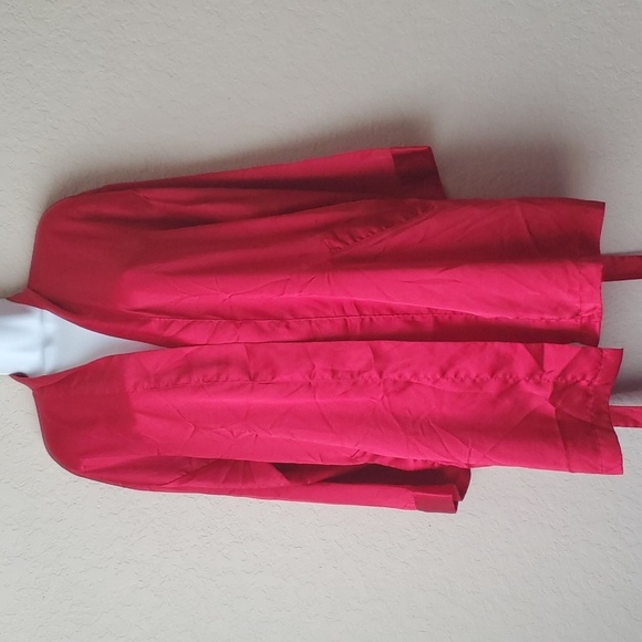 VTG Victoria's Secret red satin feeling robe OSFM - Picture 2 of 10